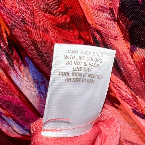 Luxe by Carmen Marc Valvo Floral Fit & Flare Dress Size 14 - Picture 8 of 15